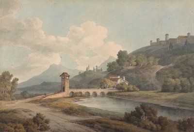 Modern Bridge at Narni by Francis Towne